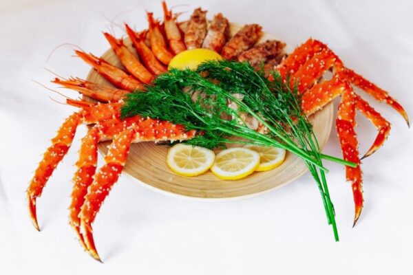 Alaskan king crab platter
