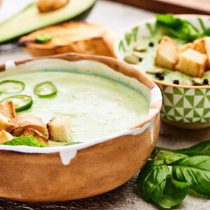 Green chile soup