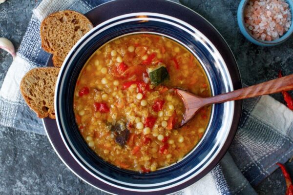 Moroccan red lentil soup